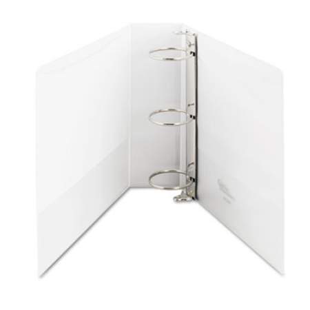 Office Impressions Economy Round Ring View Binder, 3 Rings, 3" Capacity, 11 x 8.5, White (82236)