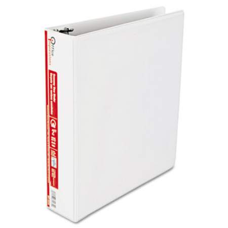 Office Impressions Economy Round Ring View Binder, 3 Rings, 2" Capacity, 11 x 8.5, White (82235)