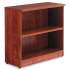Alera Valencia Series Bookcase, Two-Shelf, 31 3/4w x 14d x 29 1/2h, Med Cherry (VA633032MC)