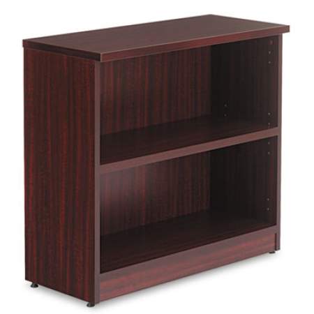 Alera Valencia Series Bookcase, Two-Shelf, 31 3/4w x 14d x 29 1/2h, Mahogany (VA633032MY)