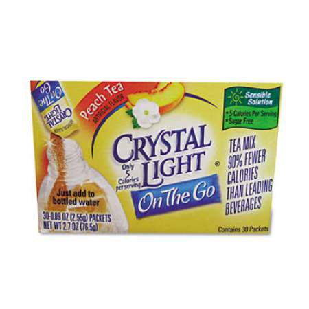 Crystal Light Flavored Drink Mix, Peach Tea, 30 .09oz Packets/Box (79700)