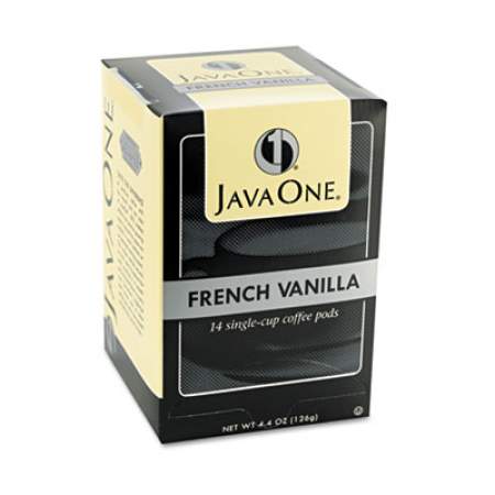 Java One Coffee Pods, French Vanilla, Single Cup, 14/Box (70400)