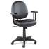 Alera Interval Series Swivel/Tilt Task Chair, Bonded Leather Seat/Back, Up to 275 lb, 18.11" to 23.22" Seat Height, Black (IN4819)