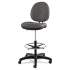 Alera Interval Series Swivel Task Stool, Supports 275 lb, 23.93" to 34.53" Seat Height, Graphite Gray Seat/Back, Black Base (IN4641)