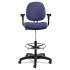 Alera Interval Series Swivel Task Stool, Supports 275 lb, 23.93" to 33.26" Seat Height, Marine Blue Seat/Back, Black Base (IN4621)