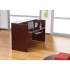 Alera Valencia Series Reception Desk with Transaction Counter, 71" x 35.5" x 29.5" to 42.5", Mahogany (VA327236MY)