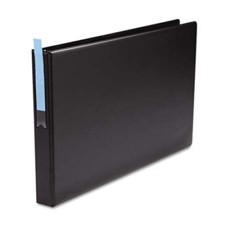 Universal Ledger-Size Round Ring Binder with Label Holder, 3 Rings, 1" Capacity, 11 x 17, Black (35419)