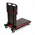 Convertible Utility Cart, Plastic, 2 Shelves, 400 lb Capacity, 23.88