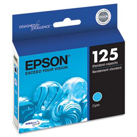 Epson T125220-S (125) DURABrite Ultra Ink, Cyan