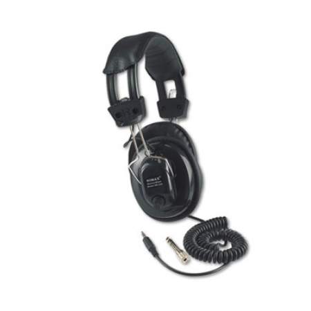 AmpliVox Deluxe Stereo Headphones w/Mono Volume Control, Black (sl1002)