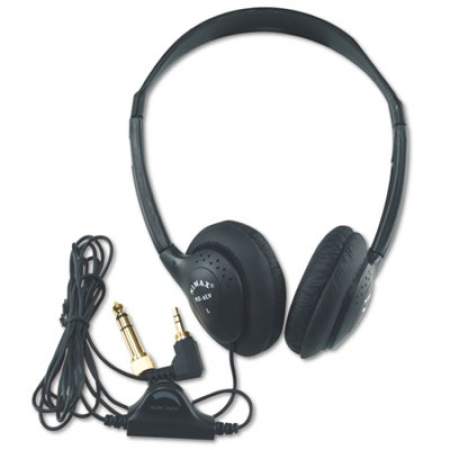 AmpliVox Personal Multimedia Stereo Headphones with Volume Control, Black (sl1006)