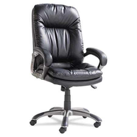 OIF Executive Swivel/Tilt Bonded Leather High-Back Chair, Supports Up to 250 lb, 18.50" to 21.65" Seat Height, Black (GM4119)