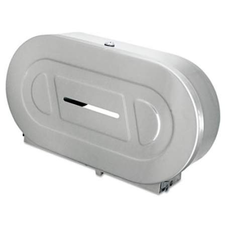Bobrick Toilet Tissue 2 Roll Dispenser, Satin-Finish Stainless Steel, Jumbo, 20.81 x 5.31 x 11.38 (2892)