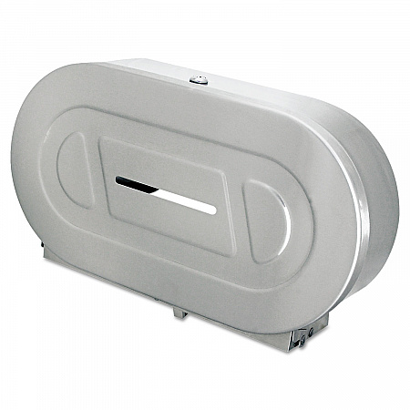 Stainless Steel Two-Roll Jumbo Toilet Tissue Dispenser, 20.81 x 5.31 x 11.38, Satin-Finish Stainless Steel (2892)