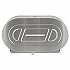 Stainless Steel Two-Roll Jumbo Toilet Tissue Dispenser, 20.81 x 5.31 x 11.38, Satin-Finish Stainless Steel (2892)