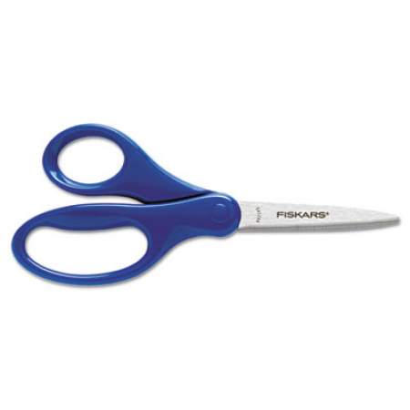 Fiskars Kids/Student Scissors, Pointed Tip, 7" Long, 2.75" Cut Length, Assorted Straight Handles (1294587097J)