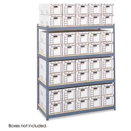Safco Steel Pack Archival Shelving, 69w x 33d x 84h, Gray (5260)