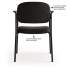 HON VL616 Stacking Guest Chair with Arms, Supports Up to 250 lb, Charcoal Seat/Back, Black Base (VL616VA19)