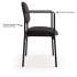 HON VL616 Stacking Guest Chair with Arms, Supports Up to 250 lb, Charcoal Seat/Back, Black Base (VL616VA19)