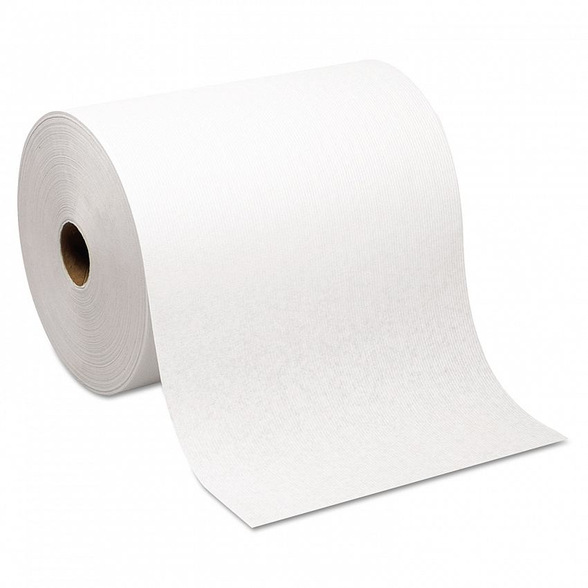 SofPull Hardwound Roll Paper Towel, Nonperforated, 1-Ply, 7.87" x 1,000 ft, White, 6 Rolls/Carton (26470)