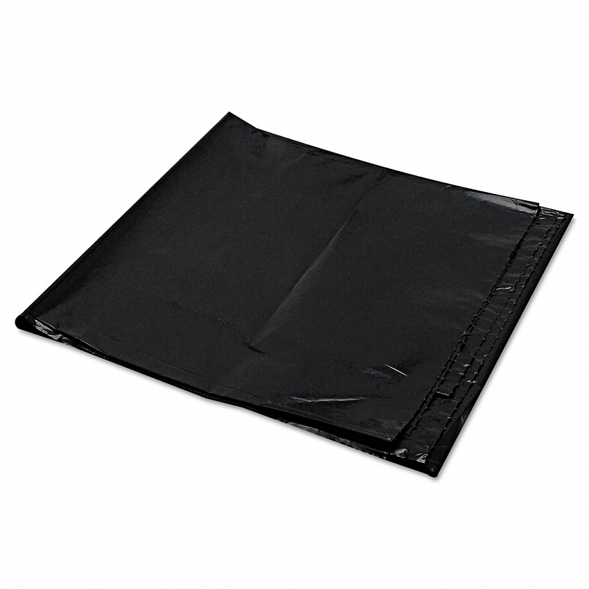 Low-Density Can Liners, 56 gal, 1.6 mil, 43" x 47", Black, Flat Pack, 100/Carton (ML4347X)