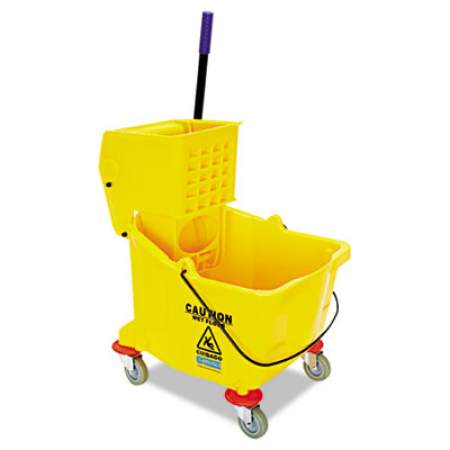 Flo-Pac Side-Press Bucket/Wringer Combo, 35 qt, Yellow (3690404)