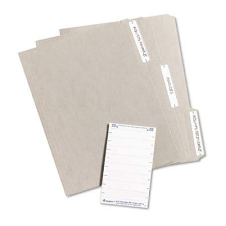 Avery Printable 4" x 6" - Permanent File Folder Labels, 0.69 x 3.44, White, 7/Sheet, 36 Sheets/Pack, (5202) (05202)