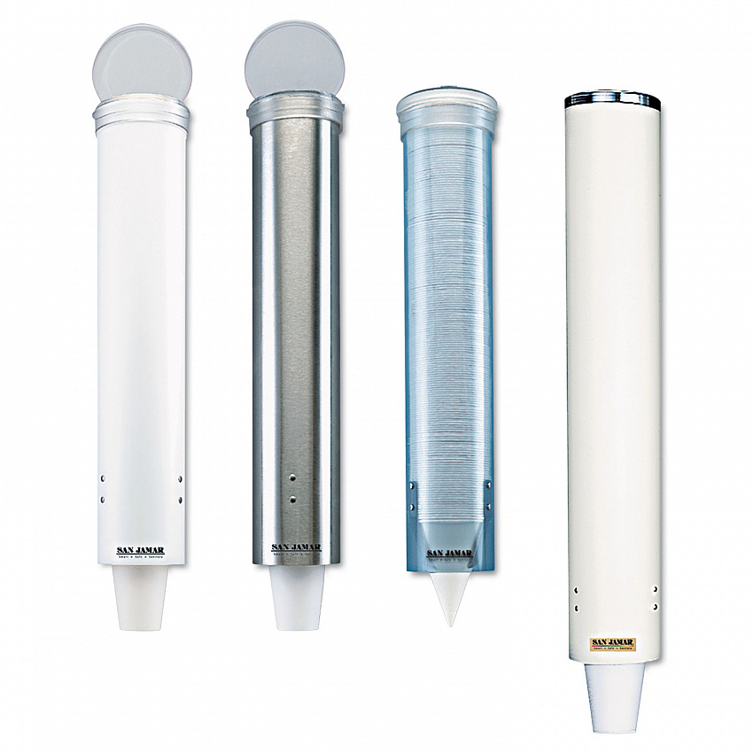 Small Pull-Type Water Cup Dispenser, For 5 oz Cups, Stainless Steel (C4150SS)
