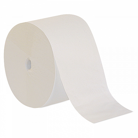 Compact Coreless One-Ply Bath Tissue, Septic Safe, White, 3,000 Sheets/Roll, 18 Rolls/Carton (19374)