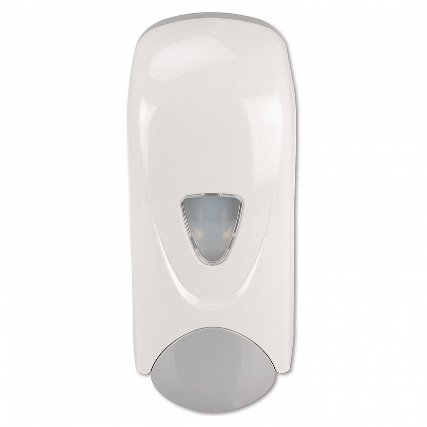 Foam-eeze Bulk Foam Soap Dispenser with Refillable Bottle, 1,000 mL, 4.88 x 4.75 x 11, White/Gray (9325)