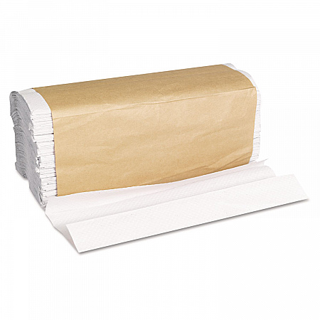 C-Fold Towels, 1-Ply, 11 x 10.13, White, 198/Pack, 12 Packs/Carton (1510B)