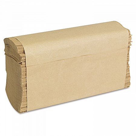Folded Paper Towels, Multifold, 9 x 9.45, Natural, 250 Towels/Pack, 16 Packs/Carton (1508)