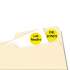 Avery Printable Self-Adhesive Removable Color-Coding Labels, 0.75" dia., Yellow, 24/Sheet, 42 Sheets/Pack, (5462) (05462)