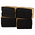 Embossed Beverage Napkins, 2-Ply, 9.5 x 9.5, Black, 1,000/Carton (180313)