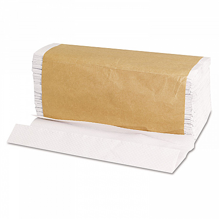 C-Fold Towels, 1-Ply, 11 x 10.13, White, 198/Pack, 12 Packs/Carton (1510B)