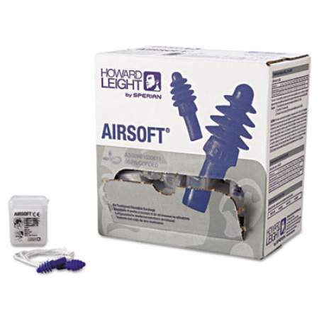 Howard Leight by Honeywell Airsoft Reusable Air Cushioned Earplugs, Corded (AS-30W)