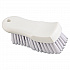 Scrub Brush, White Polypropylene Bristles, 6
