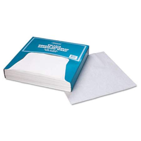 Bagcraft Grease-Resistant Paper Wraps and Liners, 12 x 12, White, 1,000/Box, 5 Boxes/Carton (057012)