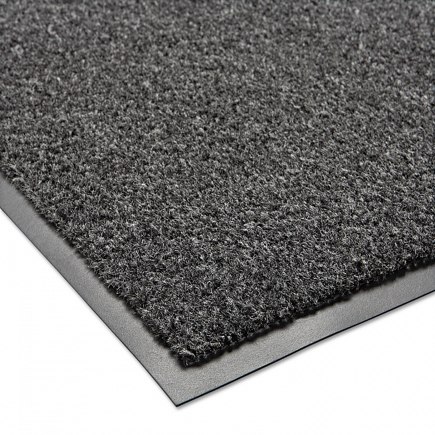 Rely-On Olefin Indoor Wiper Mat, Rectangular, Charcoal Gray Cut Pile Surface, 36" x 60" (GS0035CH)