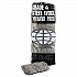 Industrial-Quality Steel Wool Hand Pads, #4 Extra Coarse, Steel Gray, 16 Pads/Sleeve, 12 Sleeves/Carton (117007)