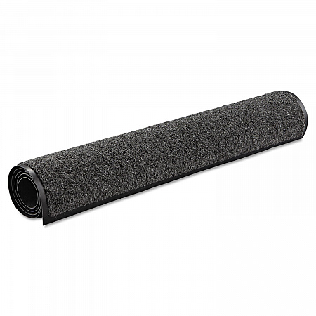 Rely-On Olefin Indoor Wiper Mat, Rectangular, Charcoal Gray Cut Pile Surface, 36