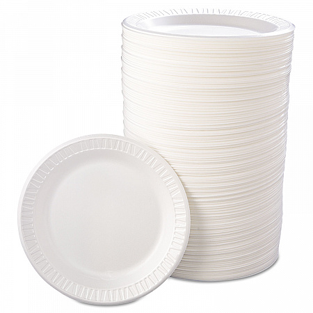 Quiet Classic Laminated Foam Dinnerware, Plate, 9