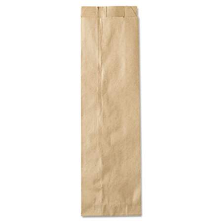 General Liquor-Takeout Quart-Sized Paper Bags, 35 lbs Capacity, Quart, 4.25"w x 2.5"d x 16"h, Kraft, 500 Bags (LQQUART500)
