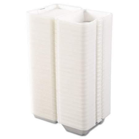 Dart Foam Hinged Lid Containers, 1-Compartment, 6.4 x 9.3 x 2.9, White, 200/Carton (205HT1)