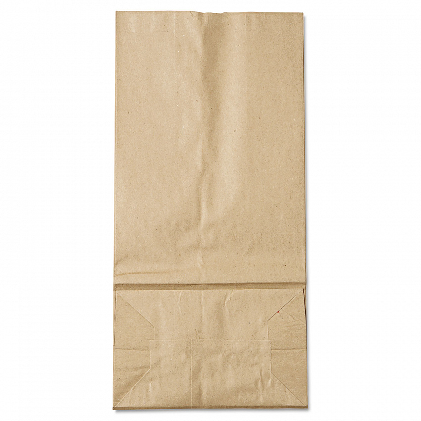 Grocery Paper Bags, 16# Size, 40# Basis Weight, 7.75" x 4.75" x 16", Kraft, 500/Bundle (GK16500)