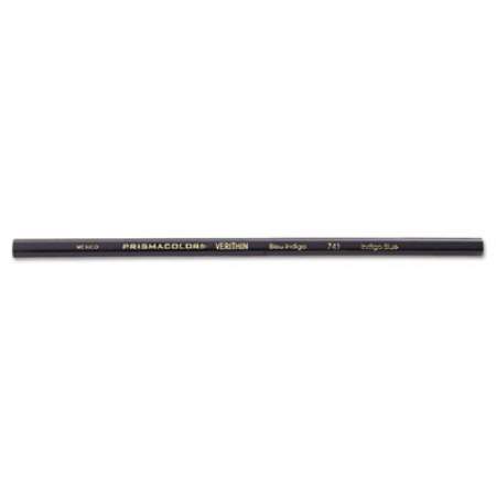 Prismacolor Premier Verithin Pencil, Indigo Blue Lead, Indigo Blue Barrel, Dozen (2443)