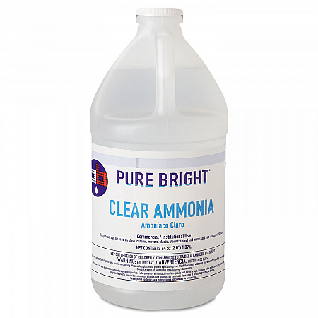 Clear Ammonia, 64 oz Bottle, 8/Carton (19703575033)