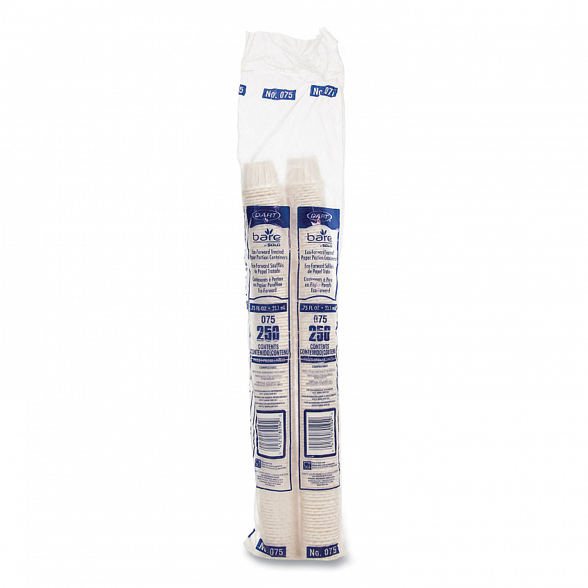 Paper Portion Cups, ProPlanet Seal, 0.75 oz, White, 250/Bag, 20 Bags/Carton (075)