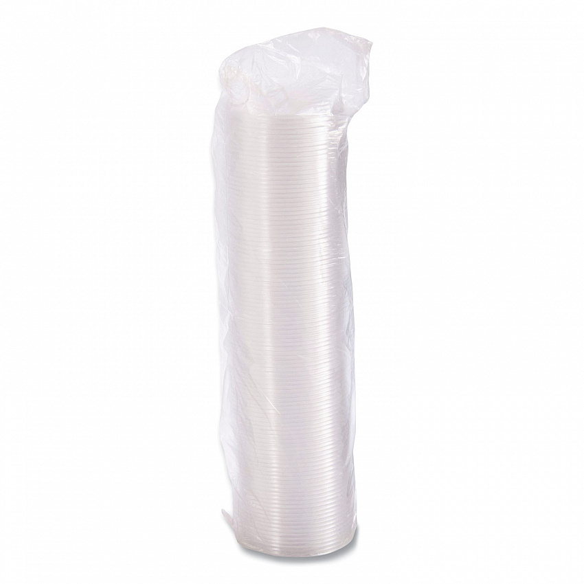 Non-Vented Cup Lids, Fits 10 oz to 14 oz Hot Cups/6 oz to 8 oz Food Containers/6 oz Bowls; Plastic, Clear, 1,000/Carton (12CLR)