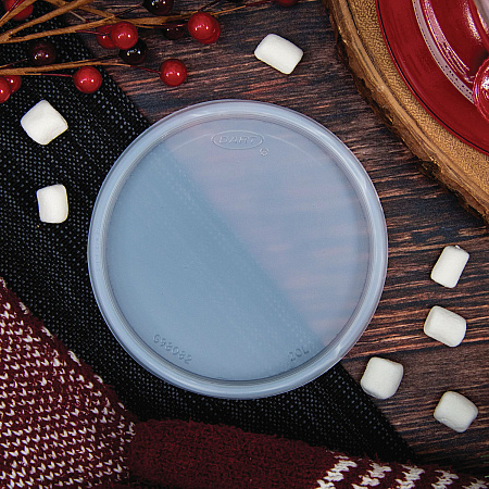 Non-Vented Cup Lids, Fits 5 oz to 16 oz Food Containers/30 oz to 32 oz Hot Cups, Plastic, Translucent, 100/Pack, 10 Packs/CT (20JLNV)